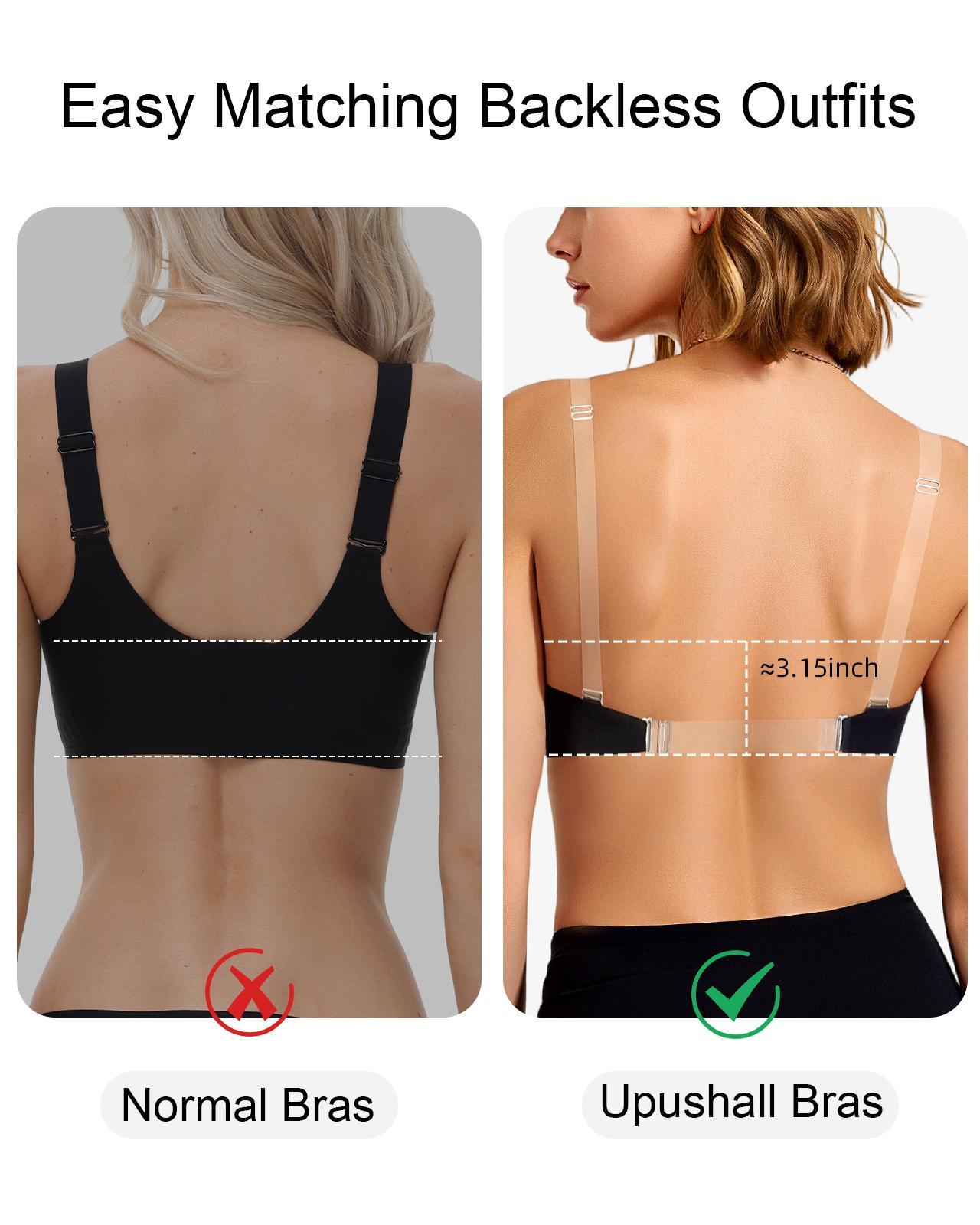 Deep V Plunge Push Up Padded Low Cut Convertible Straps Backless Bra