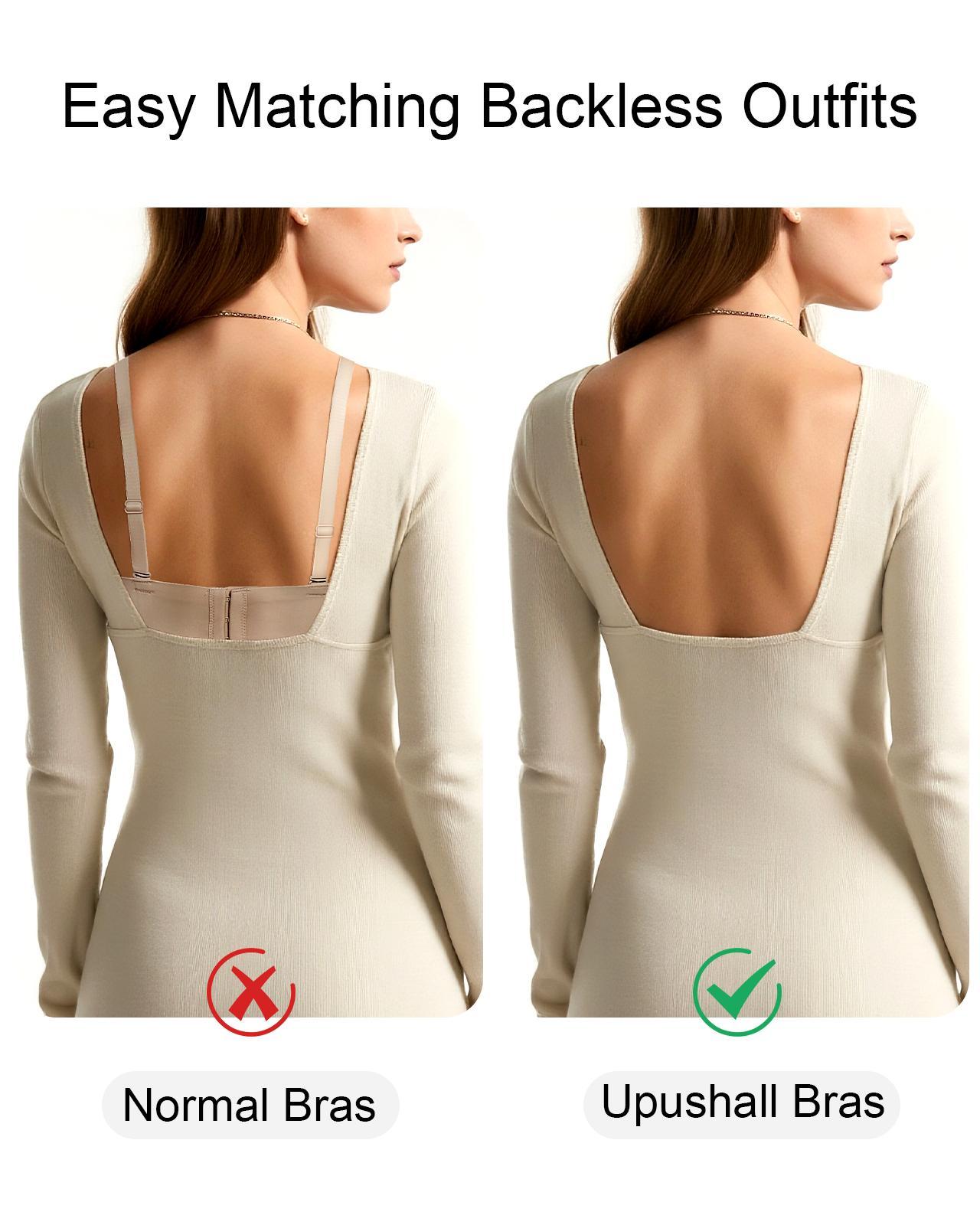 Deep V Plunge Push Up Padded Low Cut Convertible Straps Backless Bra