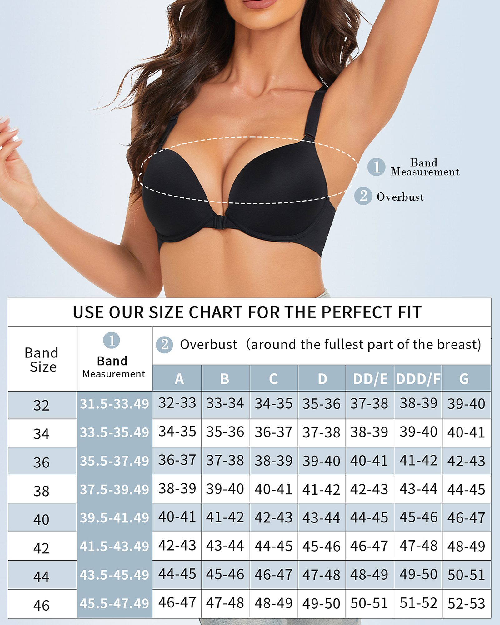 Front Closure Push Up Padded Seamless Criss-cross Back Underwire Bra