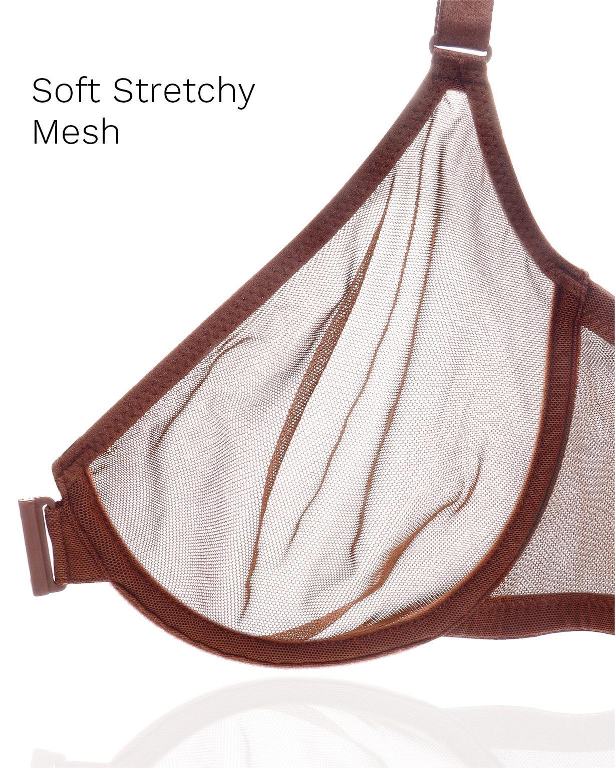 Sheer Mesh Support Bras