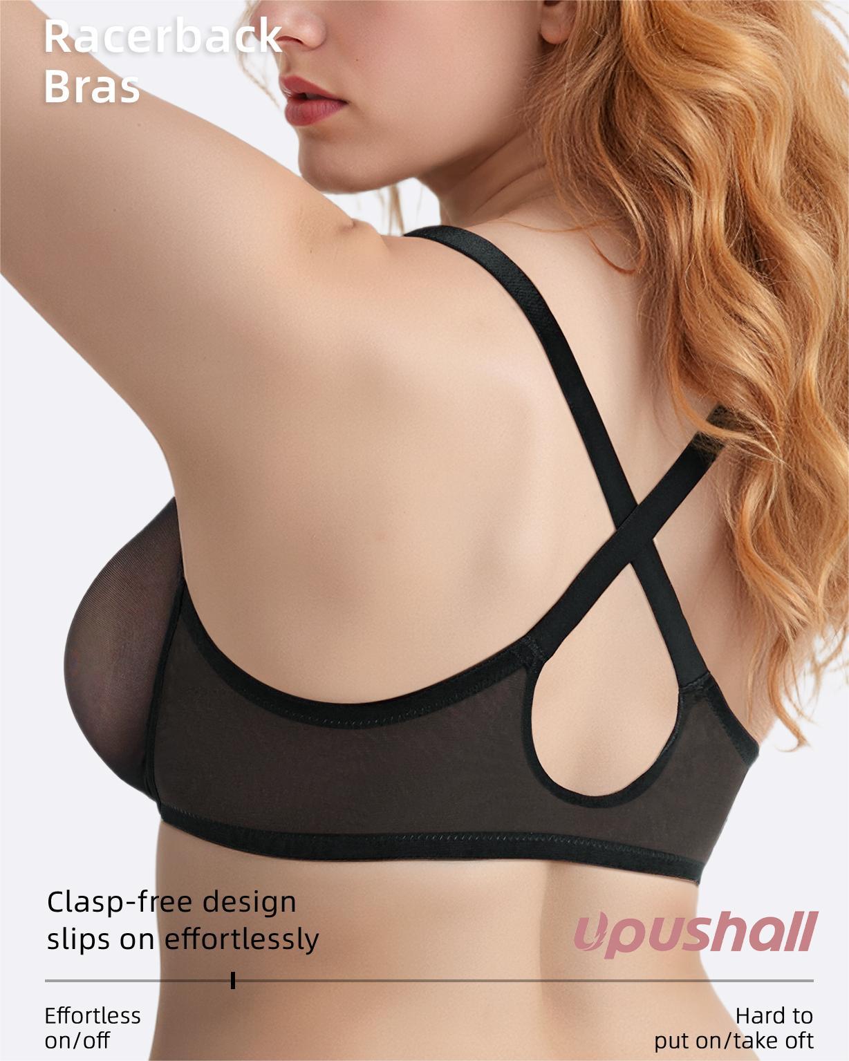 Sheer Mesh Support Bras