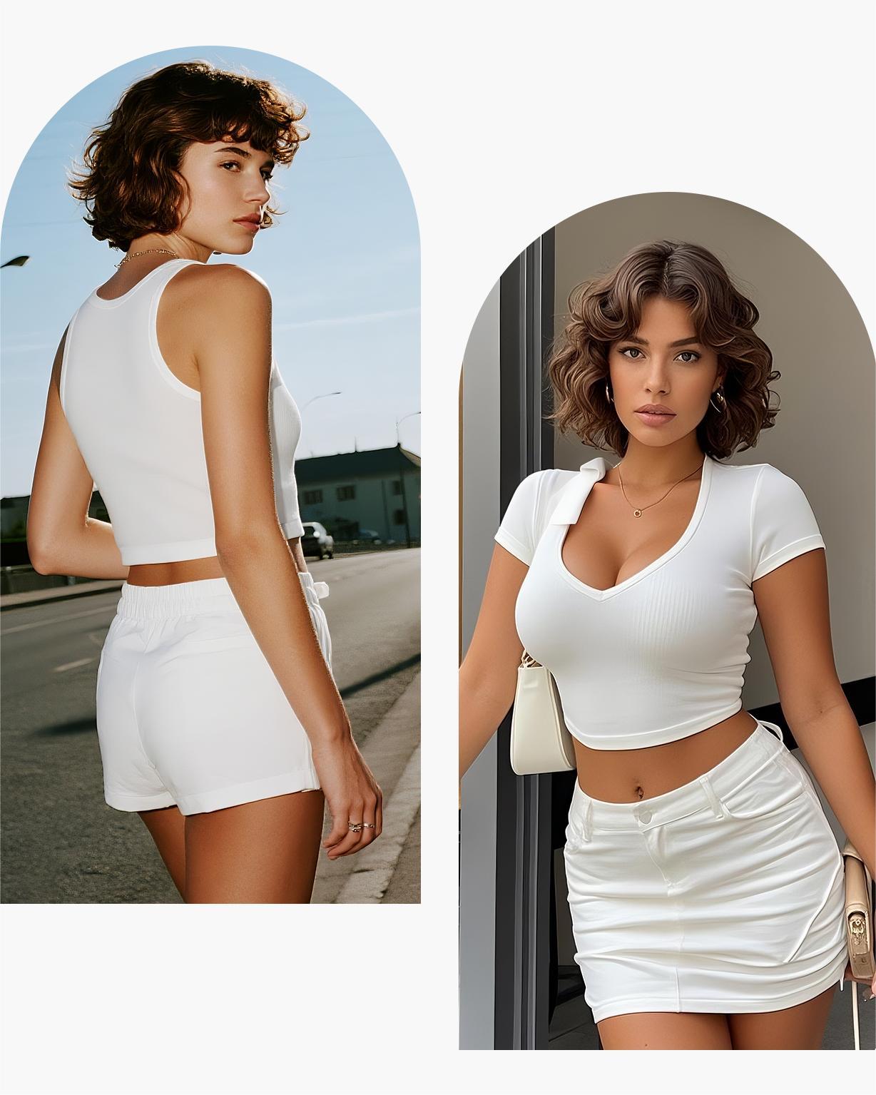 Front Closure Push Up Padded Wide Straps Racerback Seamless Underwire Bra