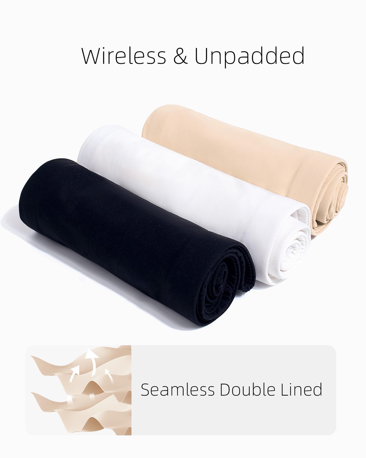 Seamless Strapless Bandeau Stretchy Wireless Non-Padded Tube Bra