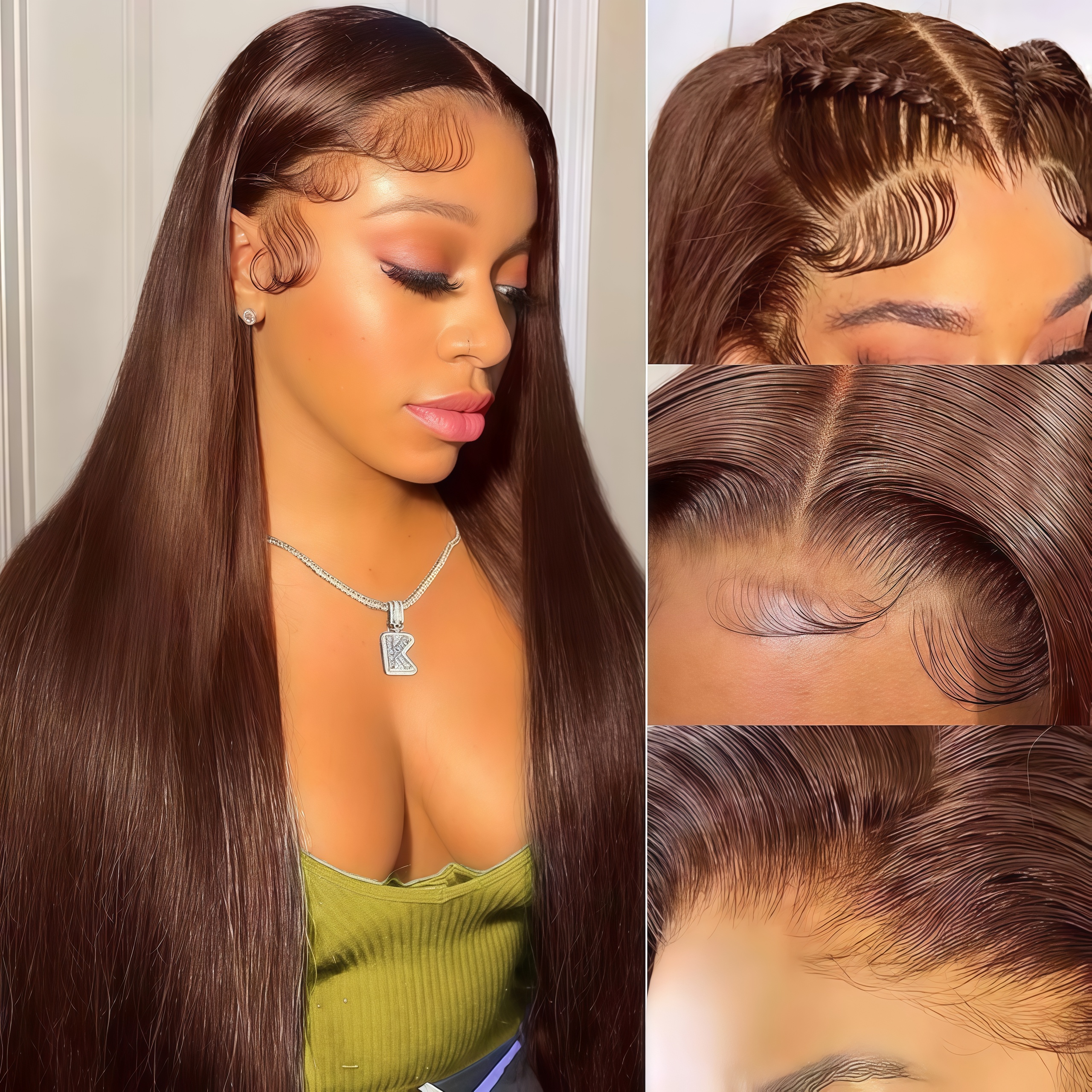 Long straight hair