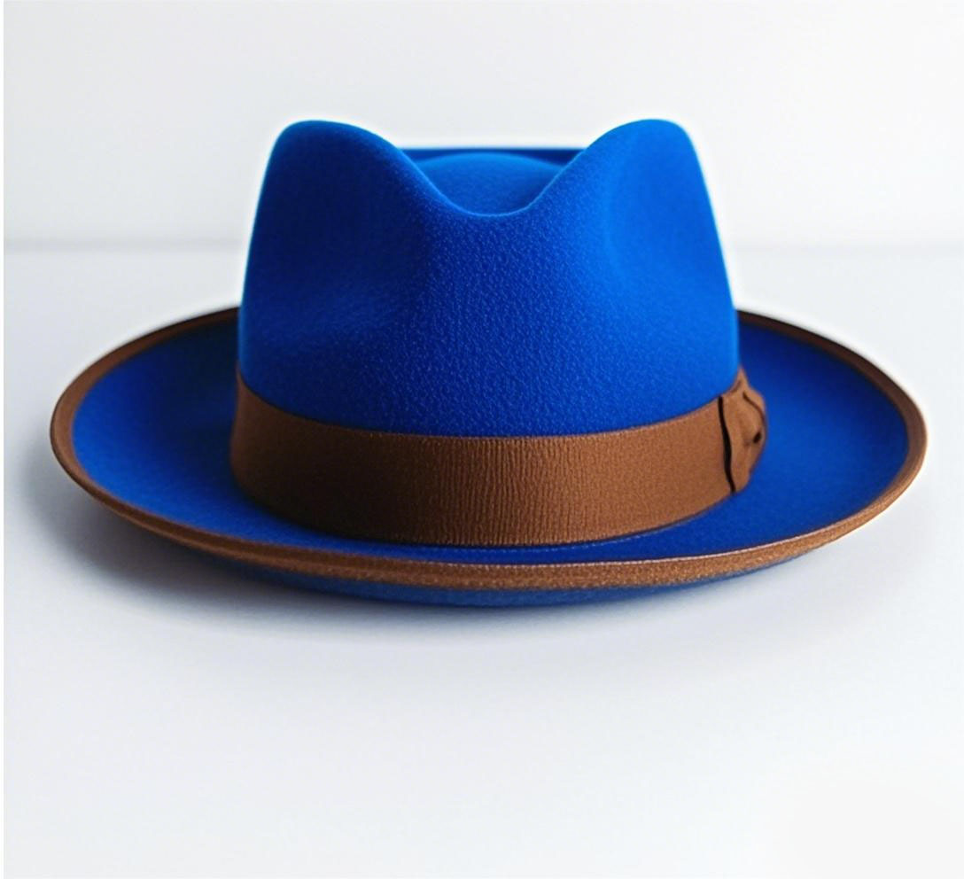 Ranch Old City Fedora Hat-Blue