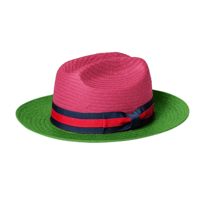 SG Miller Ranch Fedora - Pink Green