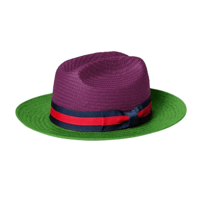 SG Miller Ranch Two Tone Fedora -Purple Green