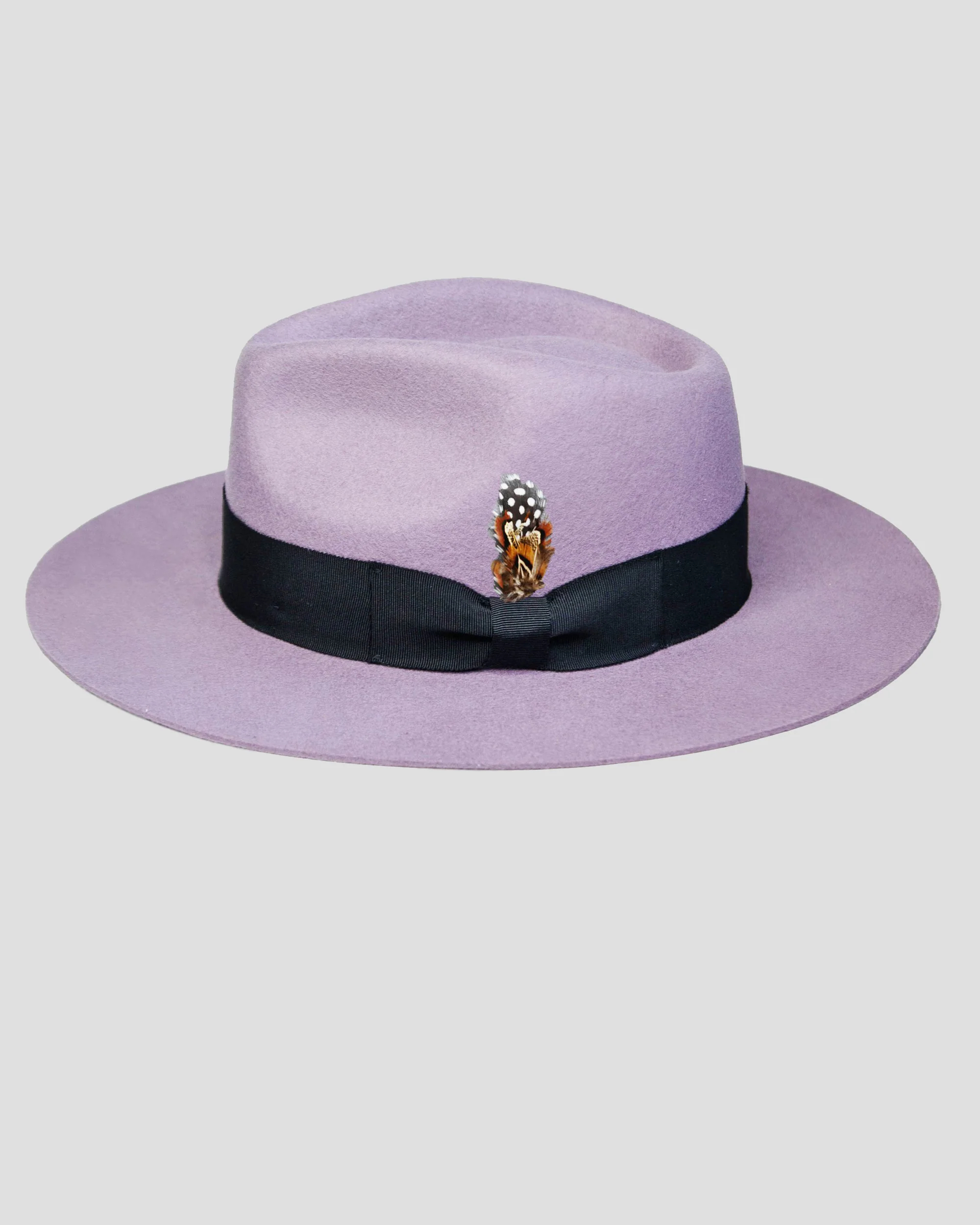 SG Ferguson Fedora Hat - Lavender + Black