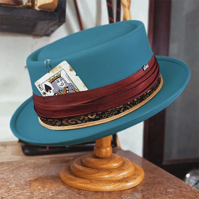Custom Porkpie- Blue