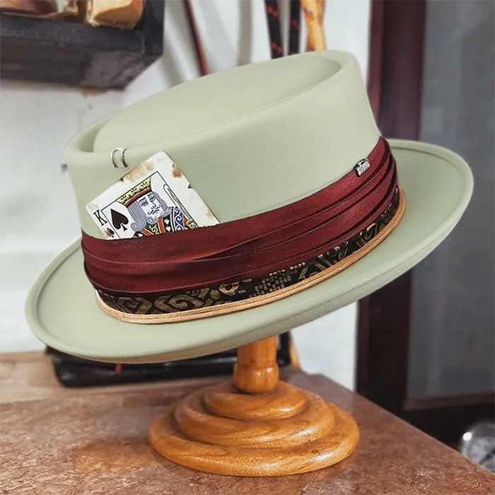 Custom Porkpie- Beige
