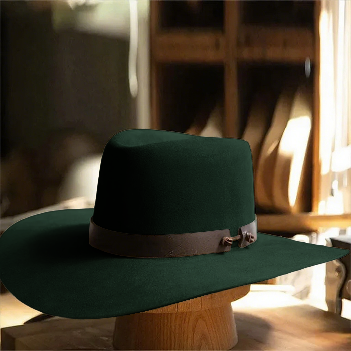 Western Cowboy Hat-Army Green