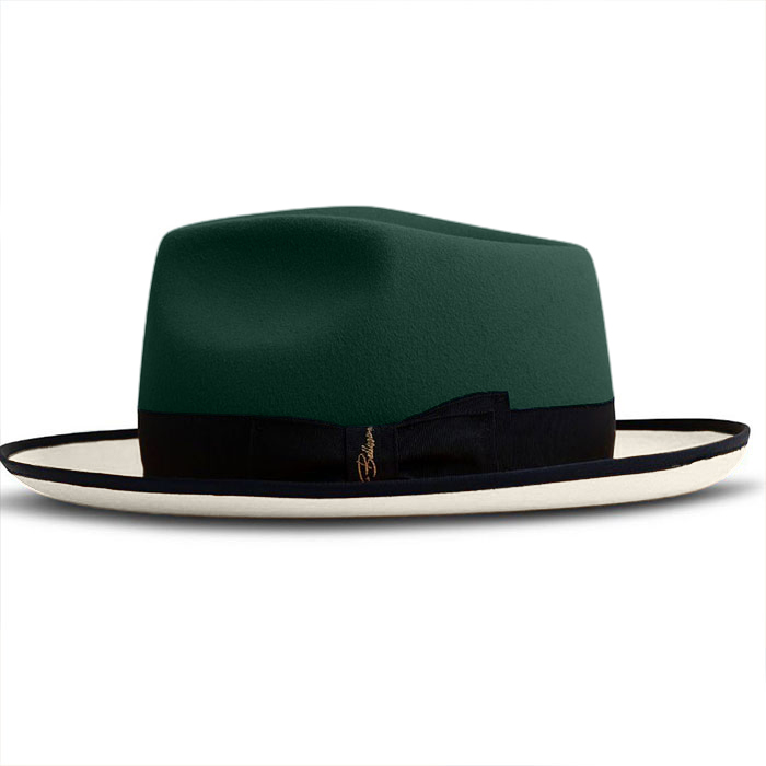 Limited - The Fox Fedora - Army Green Ivory