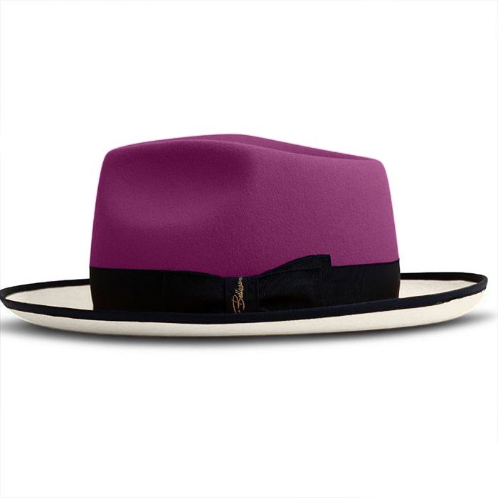 Limited - The Fox Fedora - Rose red Ivory