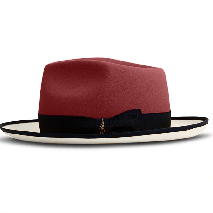 Limited - The Fox Fedora - Brick Red Ivory
