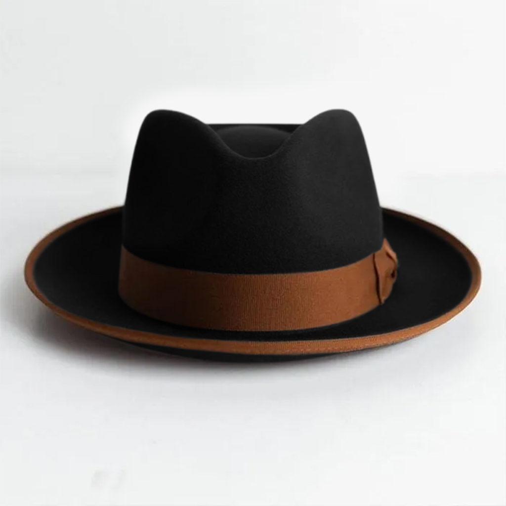 Ranch Old City Fedora Hat-Black