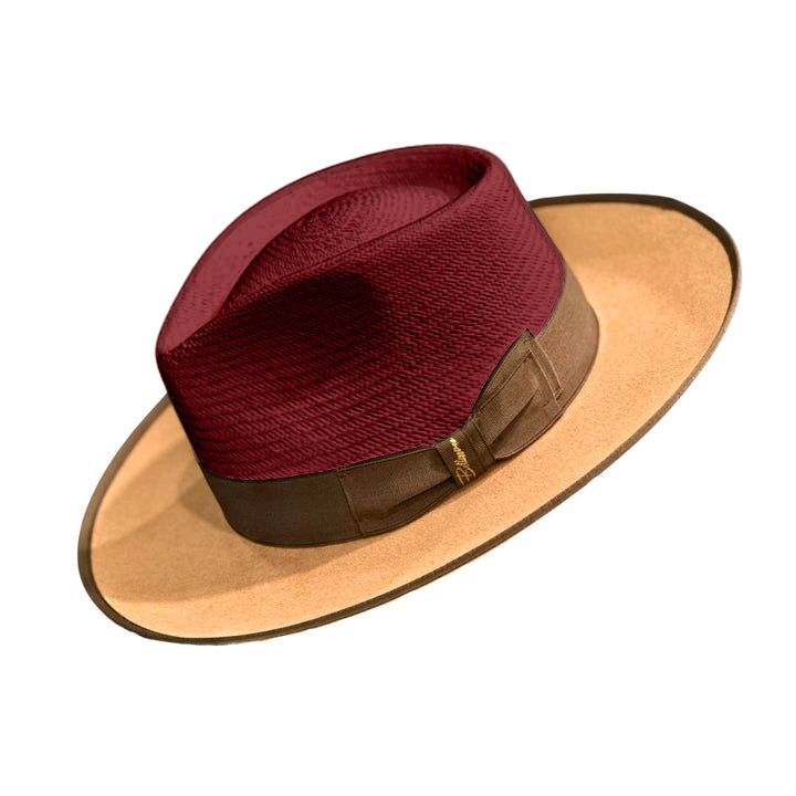 Exclusive Panama and Felt Two Tone Fox-red(Camel)