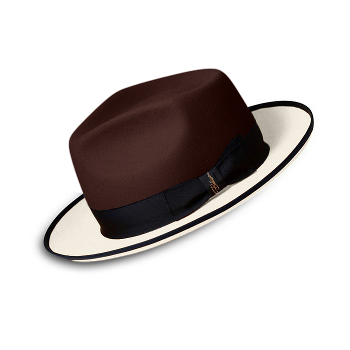 Limited - The Fox Fedora -Burgundy Ivory