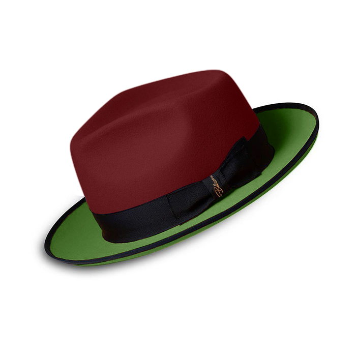 Limited - The Fox Fedora - FireBrick Green