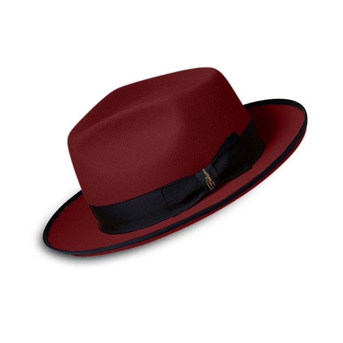 Limited - The Fox Fedora - FireBrick