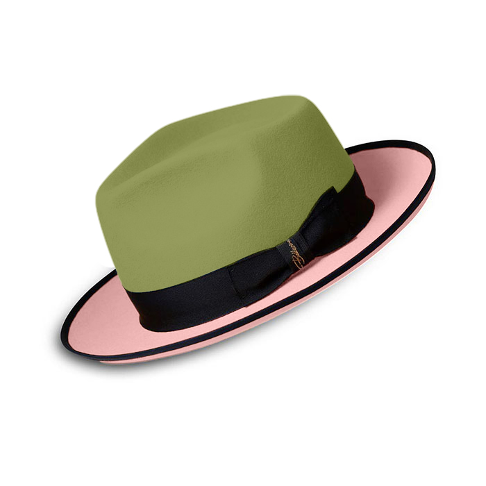 Limited - The Fox Fedora - Green Pink