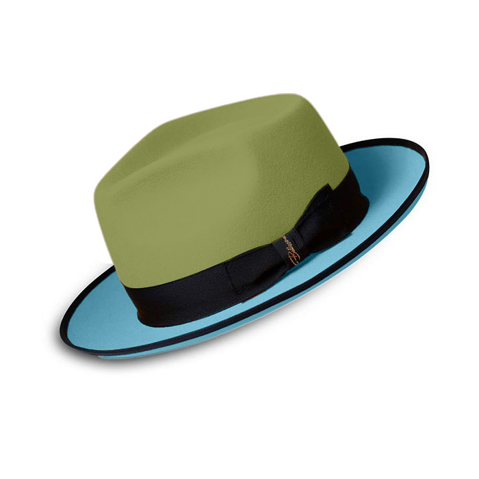 Limited - The Fox Fedora - Light Green Sky Blue