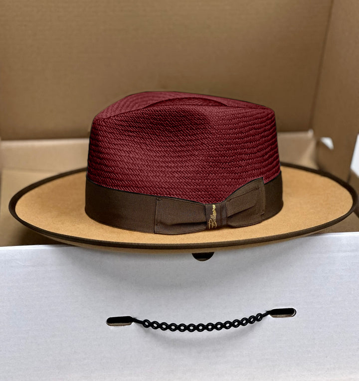 Exclusive Panama and Felt Two Tone Fox-red(Camel)