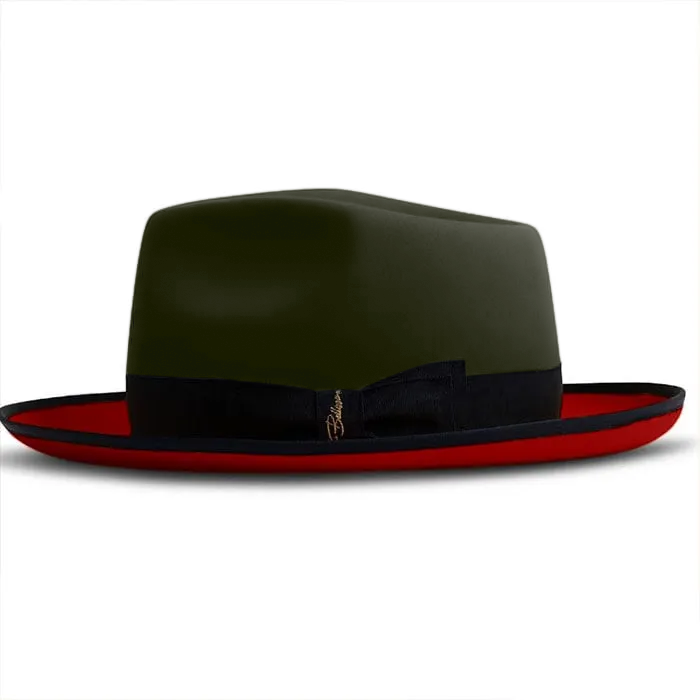 Limited - The Fox Fedora - Green FireBrick