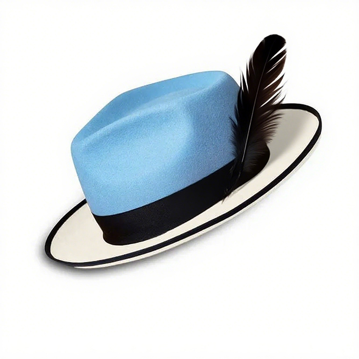 Black Feather - Two Tone Fedora