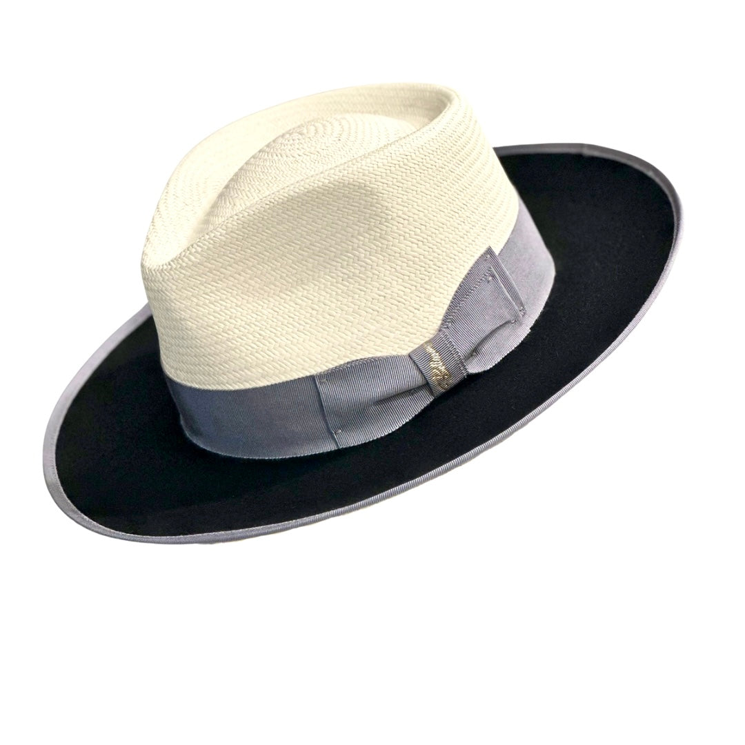 Exclusive Panama and Felt Two Tone Fox [Jet Black]