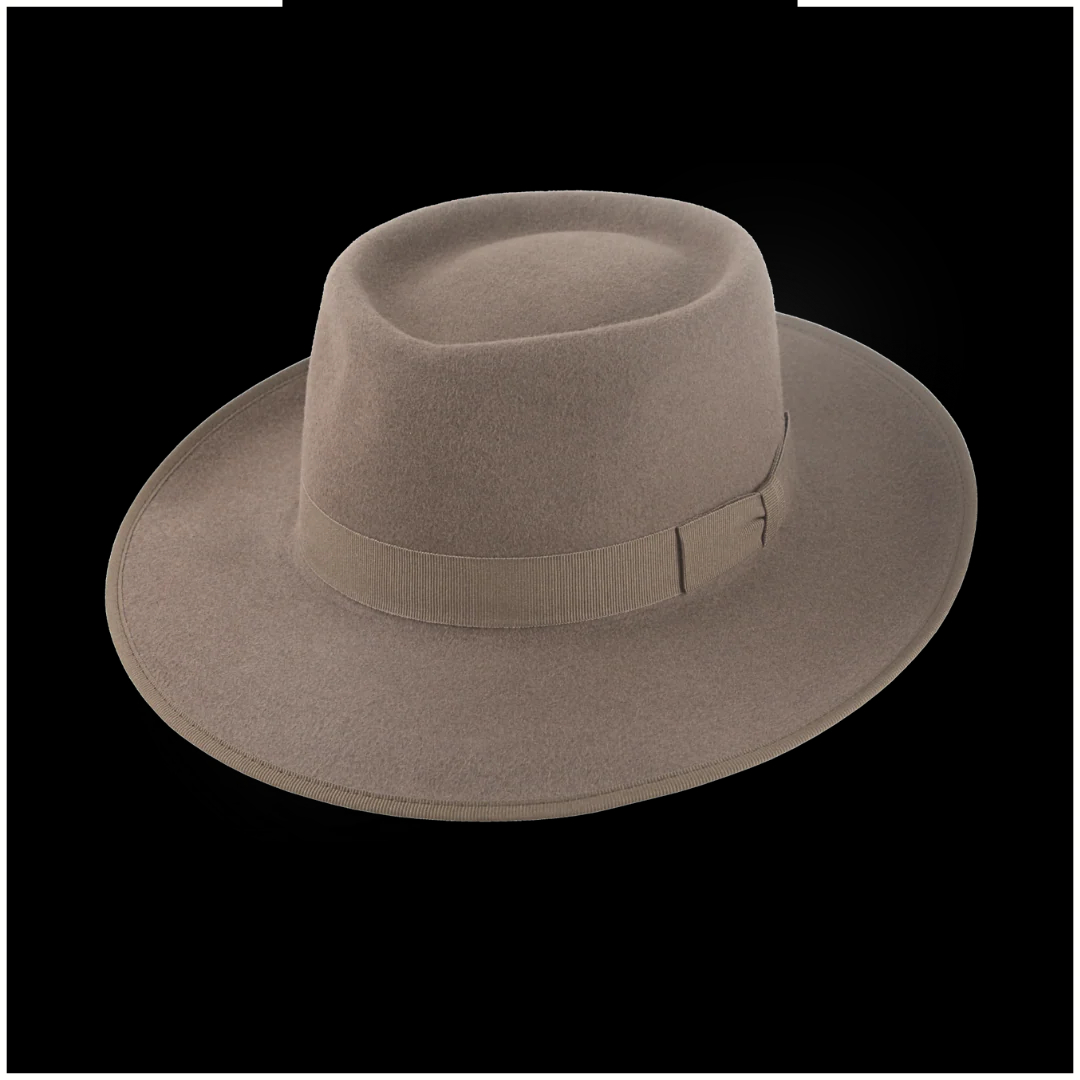Iconic Wide Brim Porkpie Fedora Hat  | The Oppenheimer