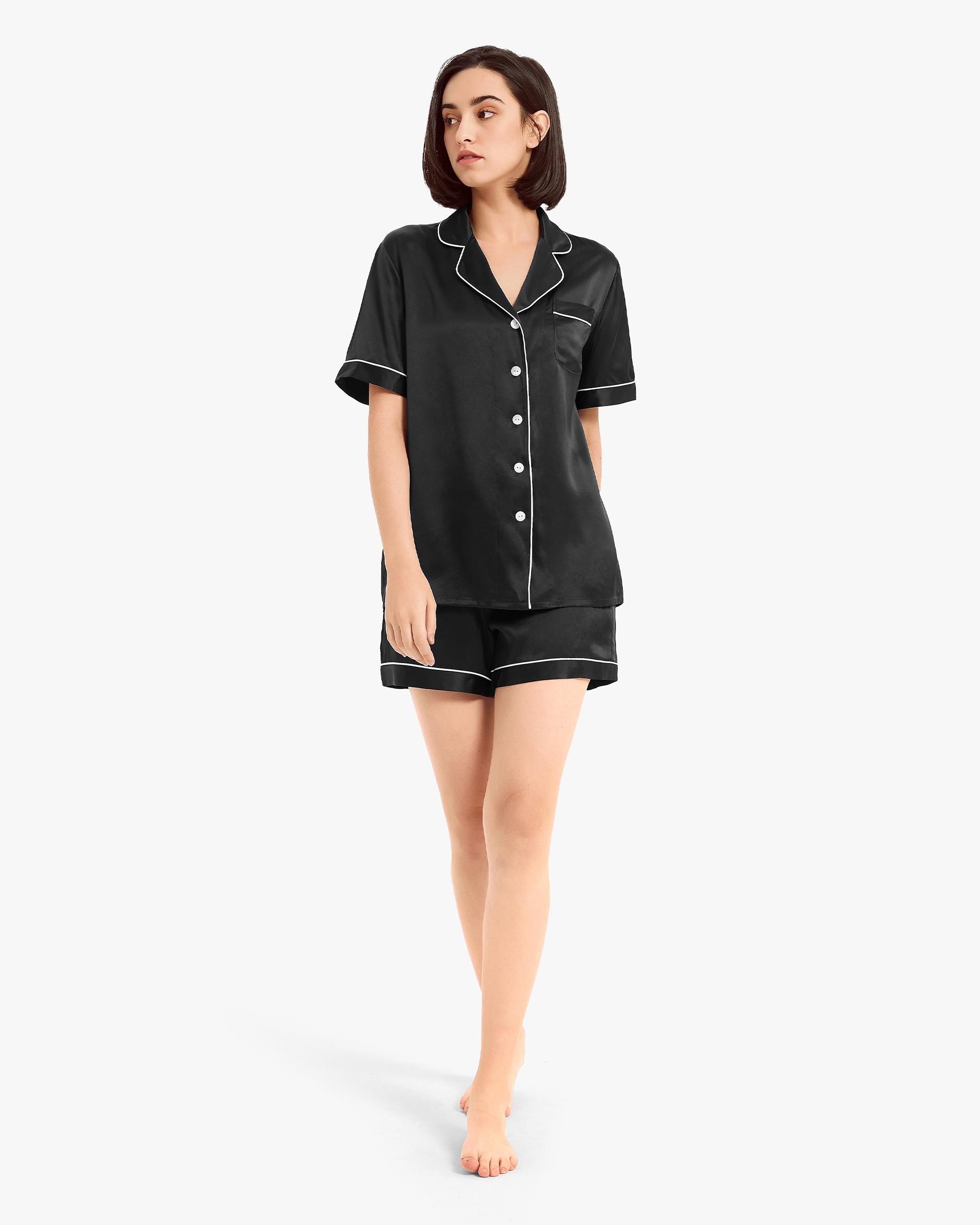 Best Silk Pajamas for Men Casual Silk Short Pajamas for Summer