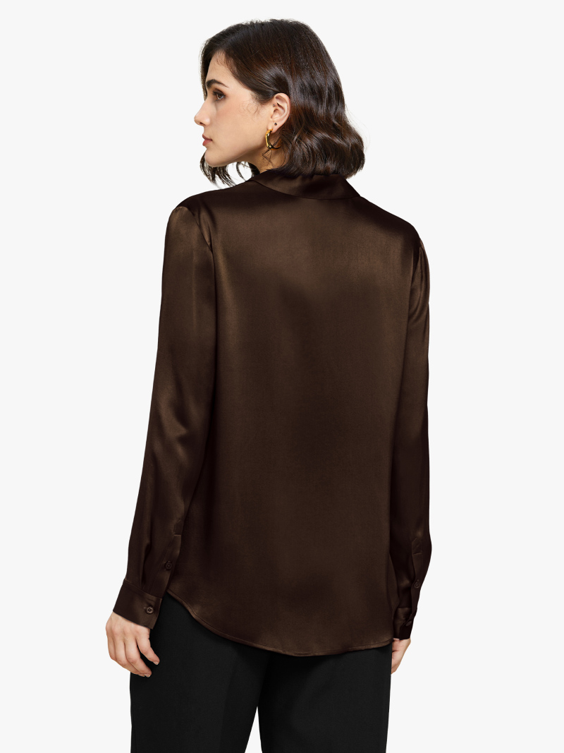 22MM Basic Versatile Silk Shirt – MommeSilk