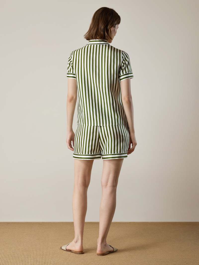 Green-White Pinstripes