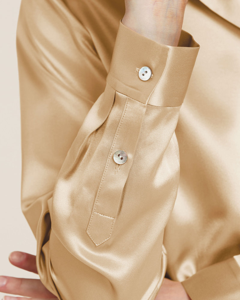 22MM Basic Versatile Silk Shirt – MommeSilk