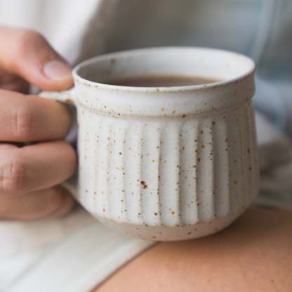 Fluted Artisan Mugs