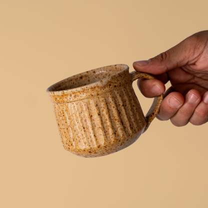 Fluted Artisan Mugs
