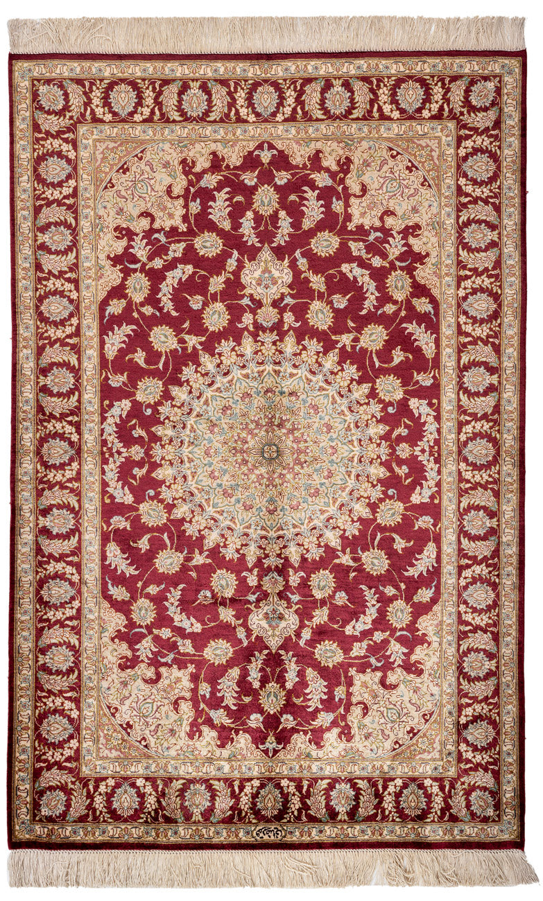 Signed Qum Silk 153x101cm