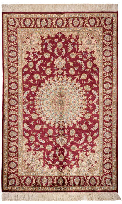 Signed Qum Silk 153x101cm