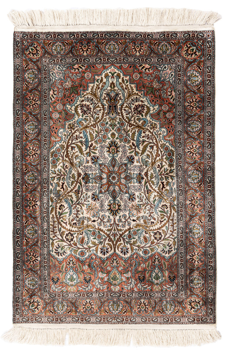 Luxury Kashmir Silk 89x61cm