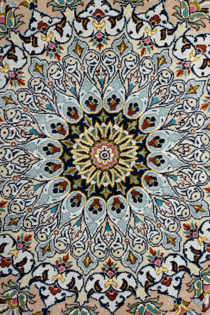 Signed Kashan Silk 344x248cm
