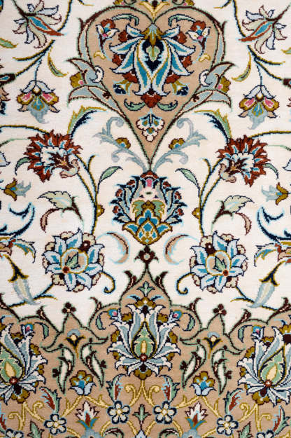 Signed Kashan Silk 344x248cm