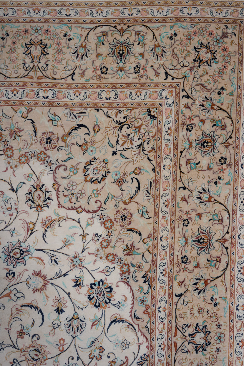 Signed Kashan Silk 240x155cm