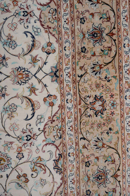 Signed Kashan Silk 240x155cm