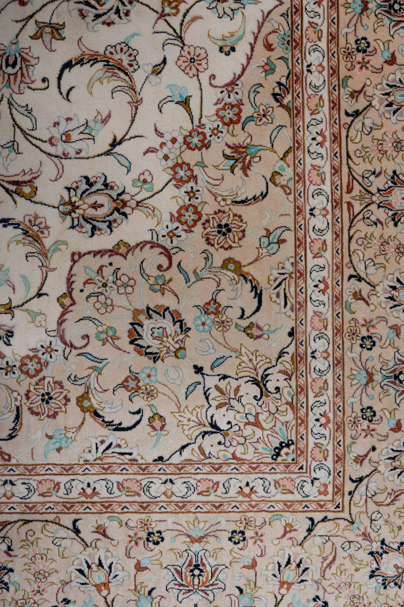 Signed Kashan Silk 240x155cm