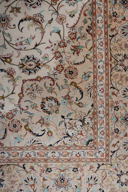 Signed Kashan Silk 240x155cm