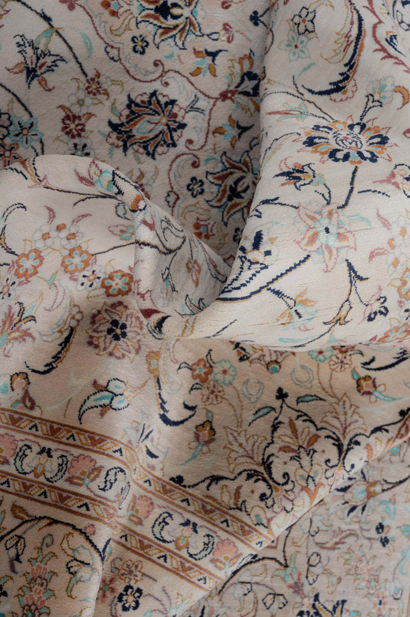 Signed Kashan Silk 240x155cm