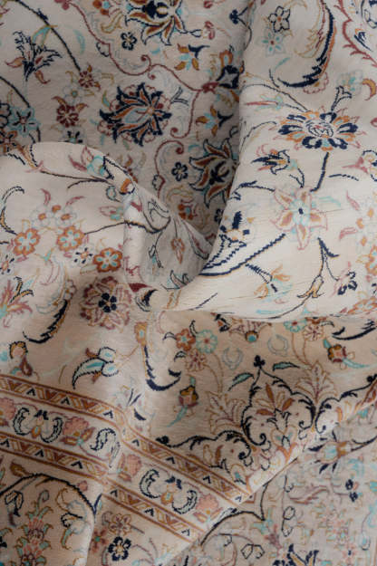 Signed Kashan Silk 240x155cm