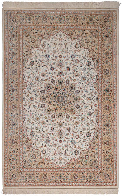 Signed Kashan Silk 240x155cm