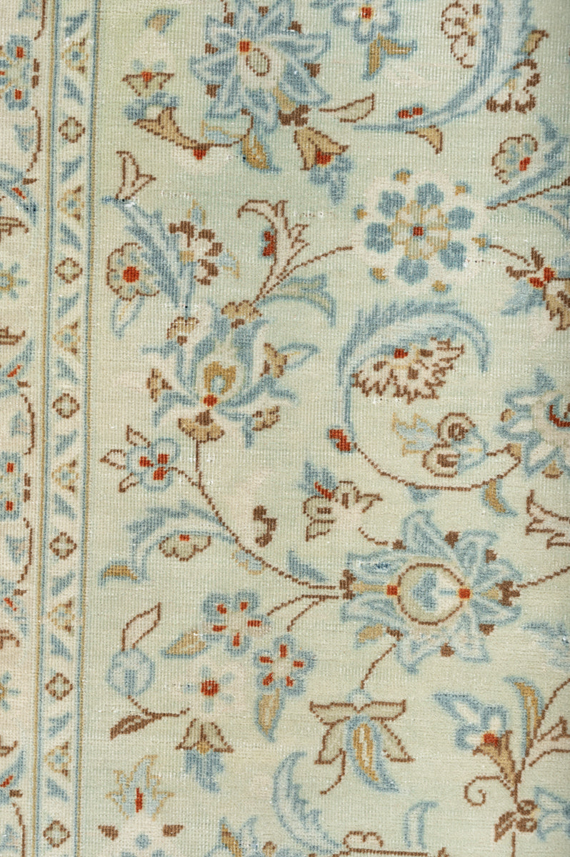 Vintage Distressed Kashan 297x197cm