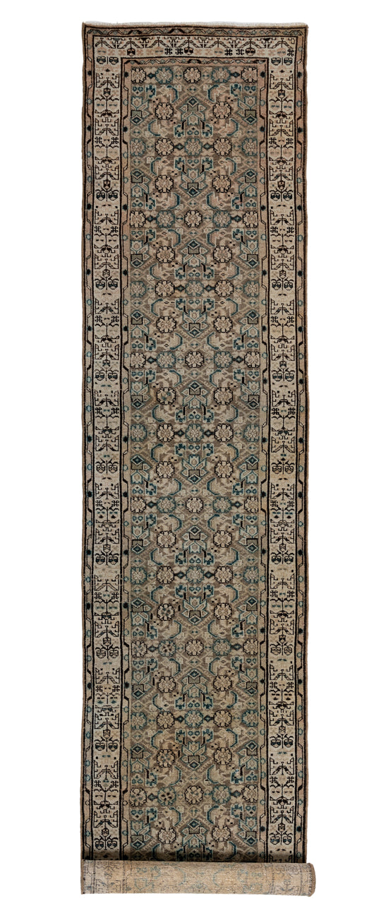 Vintage Distressed Sarouk Runner 502x80